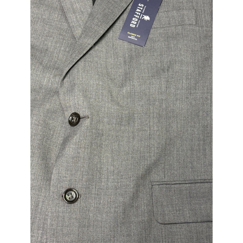 NWT Stafford Mens Medium Wool Classic Fit Suit Separate Blazer Jacket 44 Short - Picture 2 of 16